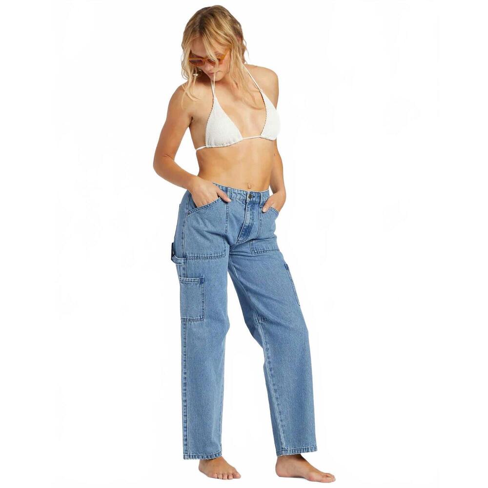 NEW BILLABONG leia boyfriend denim jeans in blue